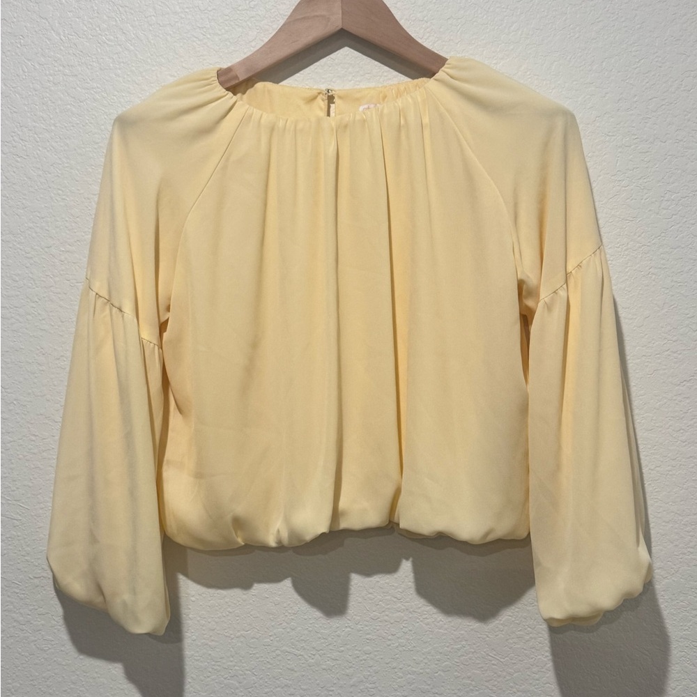 GB girls Creamy Yellow Top Coastal Cowgirl Boho Flowy Peasant Vibes